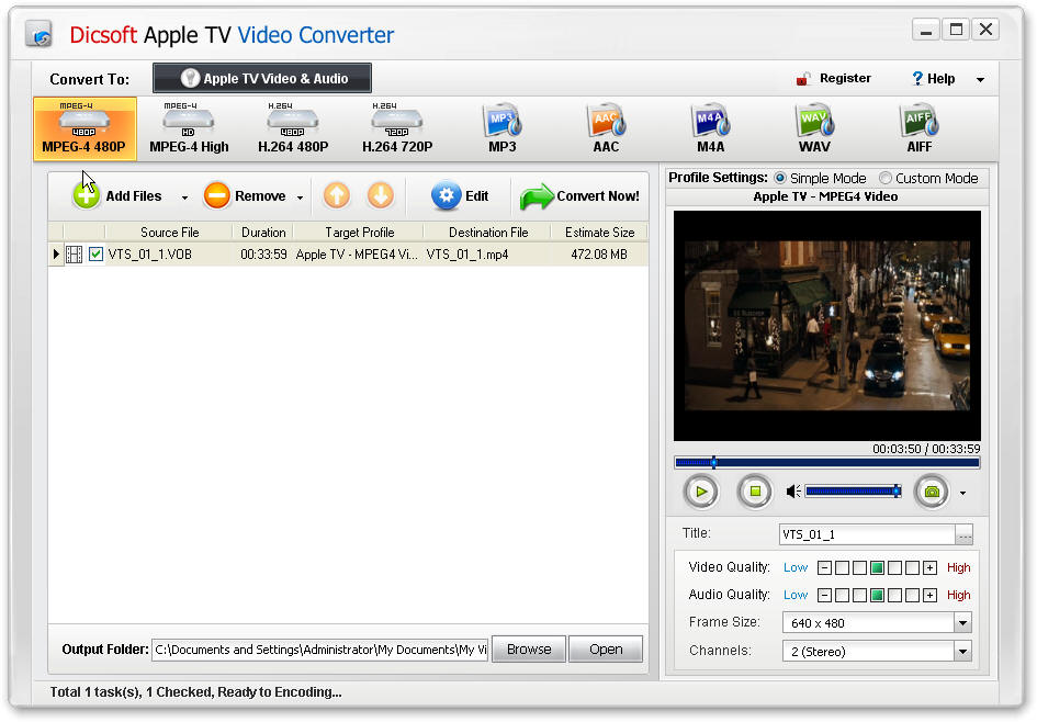 Dicsoft Apple TV Video Converter 3.5.0.2
