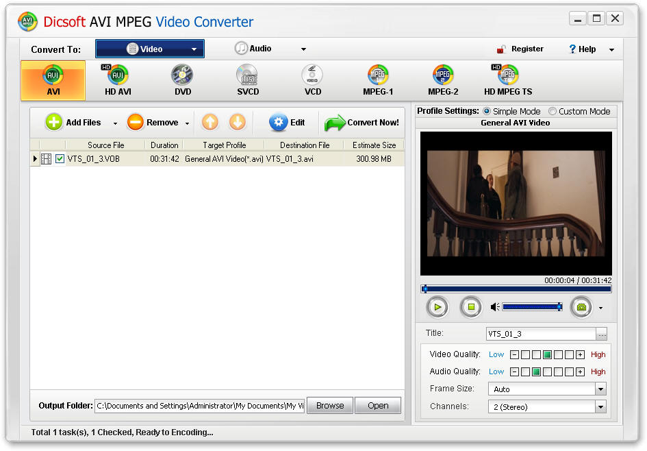Dicsoft AVI MPEG Converter 3.5.0.2