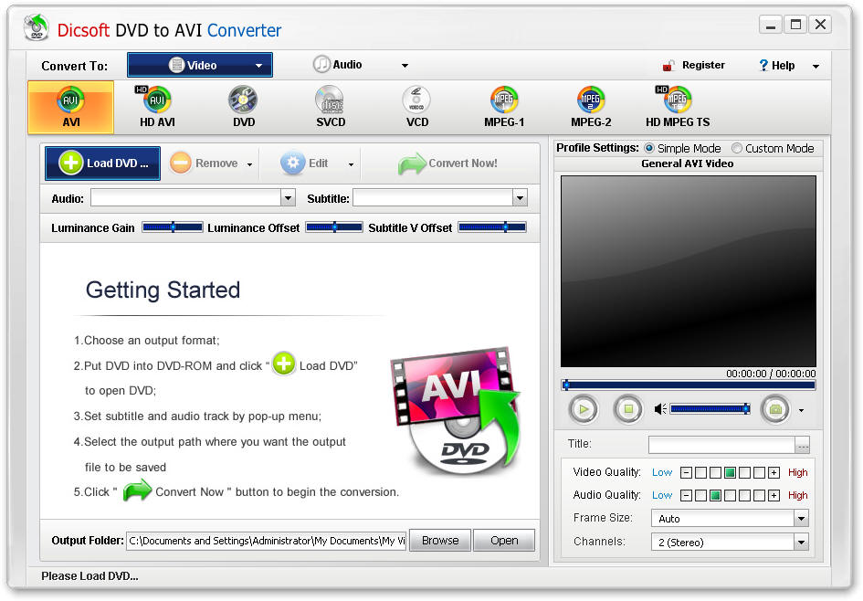 Dicsoft DVD to AVI Converter 3.5.0.2