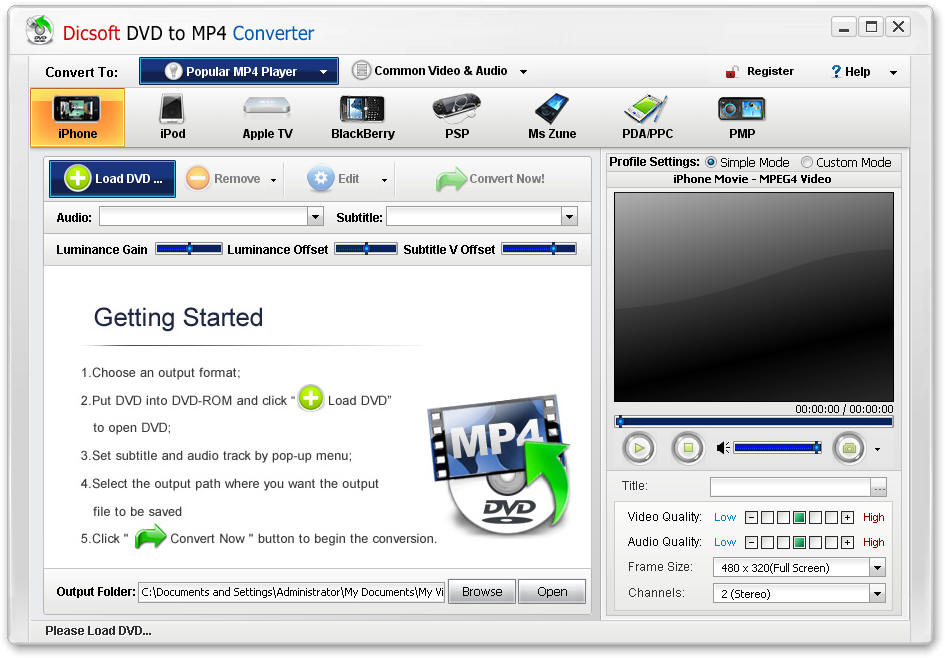 Dicsoft DVD to MP4 Converter 3.5.0.1