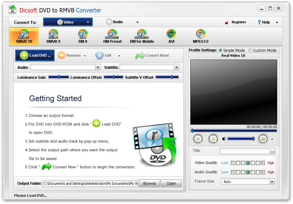 Dicsoft DVD to RMVB Converter 3.5.0.1