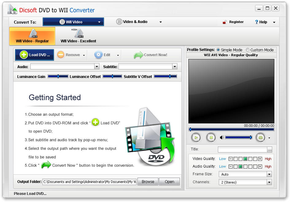 Dicsoft DVD to Wii Converter 3.5.0.1
