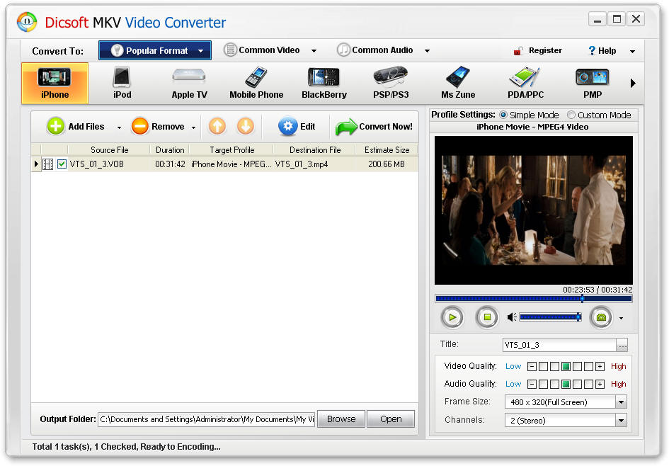 Dicsoft MKV Video Converter 3.5.0.2