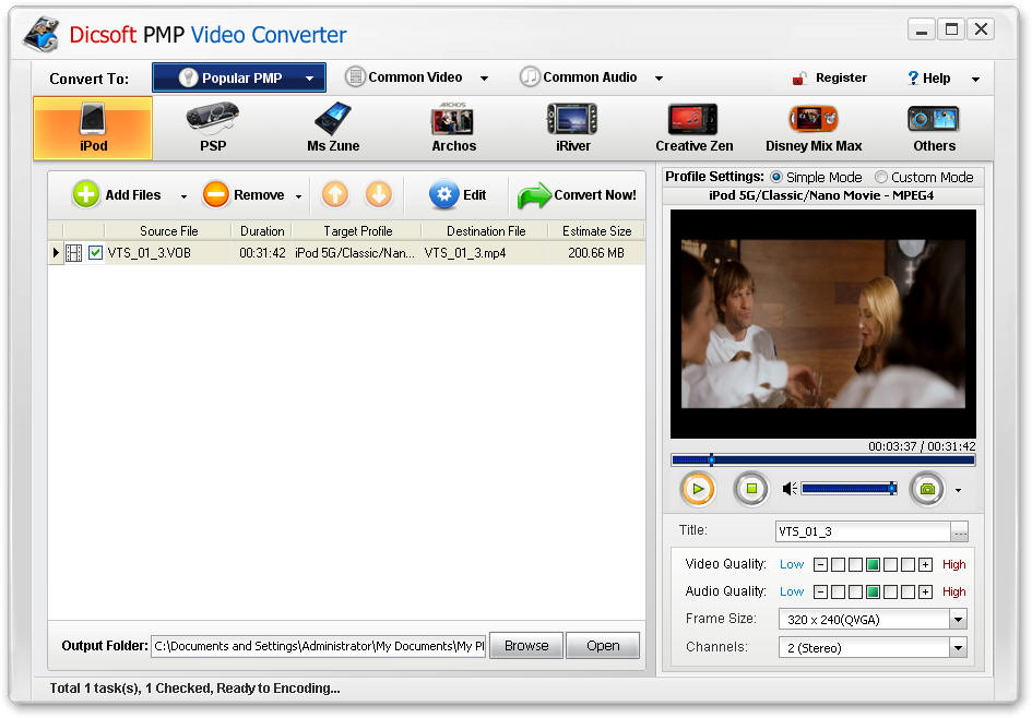 Dicsoft PMP Video Converter 3.5.0.1