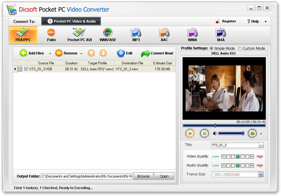 Dicsoft Pocket PC Video Converter 3.5.0.1