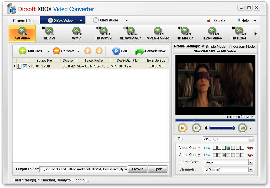 Dicsoft XBox Video Converter 3.5.0.1