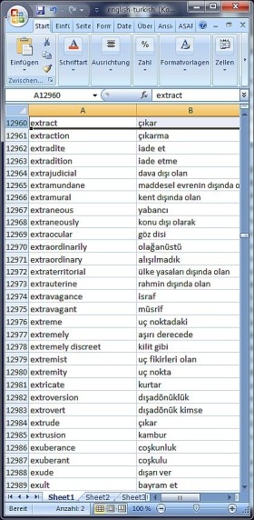 Dictionary Wordlist English Turkish 1.3