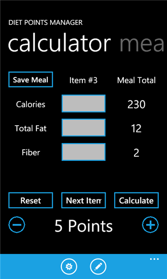 Diet Points Manager 3.1.0.0
