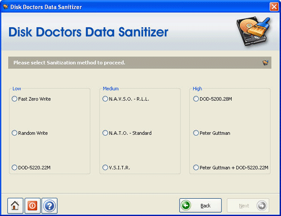 Disk Doctor's Data Sanitizer 1.0