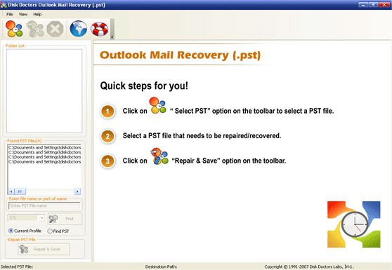 Disk Doctors Outlook Mail Recovery (pst) 1.0.0