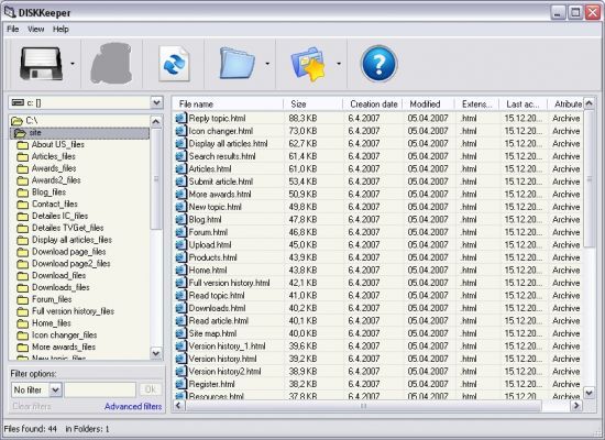 DISKKeeper 1.0.3