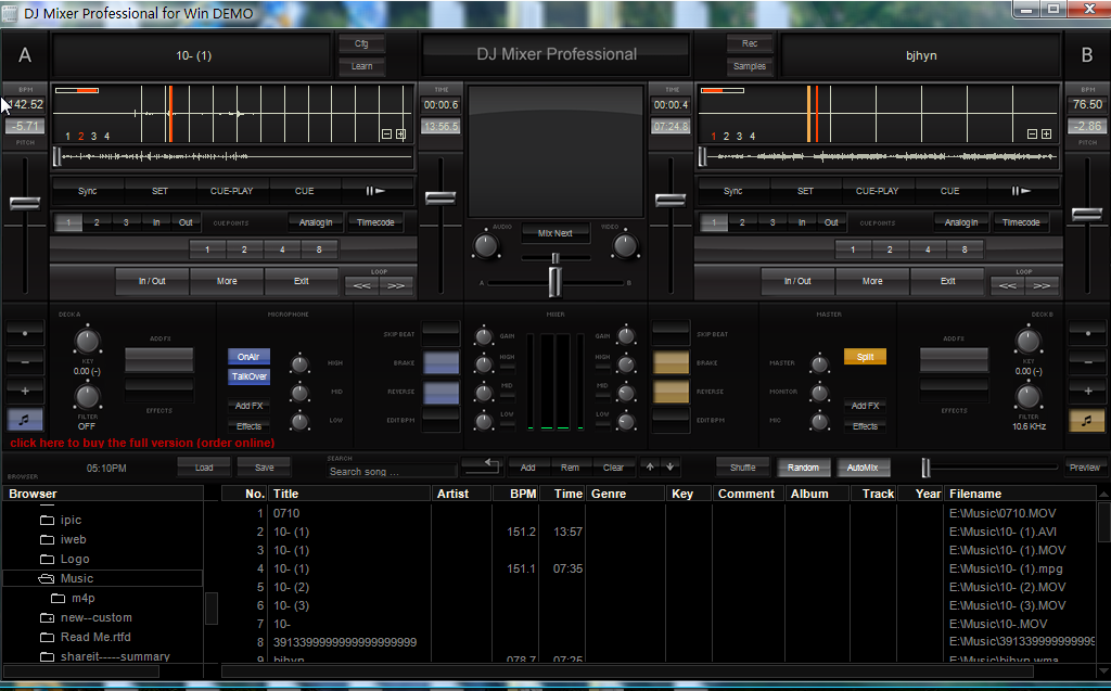 DJ Mixer Professional for Windows 2.0.3.2
