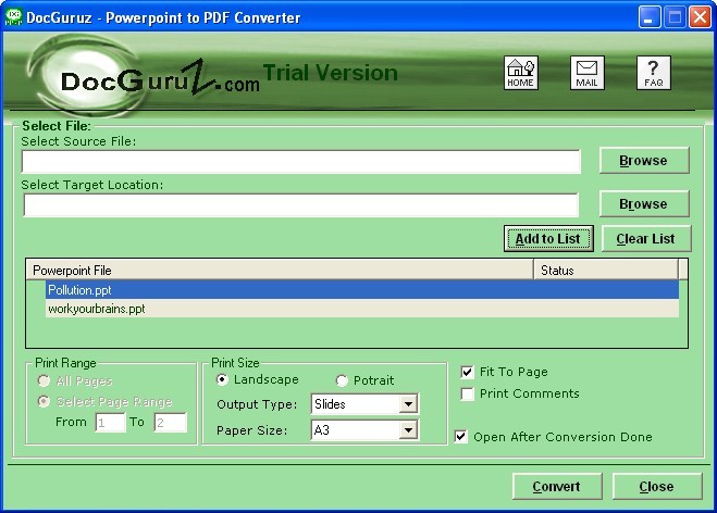 DocGuruZ- Word to PDF conversion tool 2008