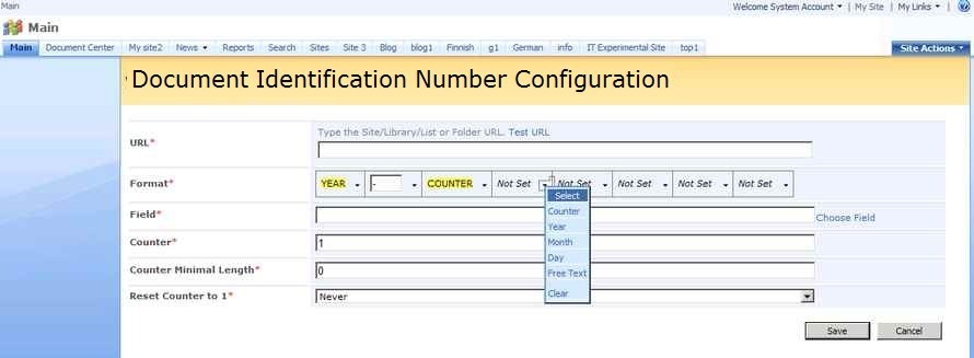Document Identification Number(DIN) 2.0.3