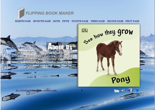 Dolphin Theme for PDF to Flipping Book 1.0