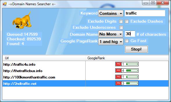 Domain name search software 4.3