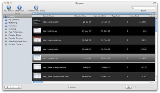 Domainer for Mac 2.2.1