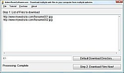 Download multiple web files to your computer from multiple websites 9.0