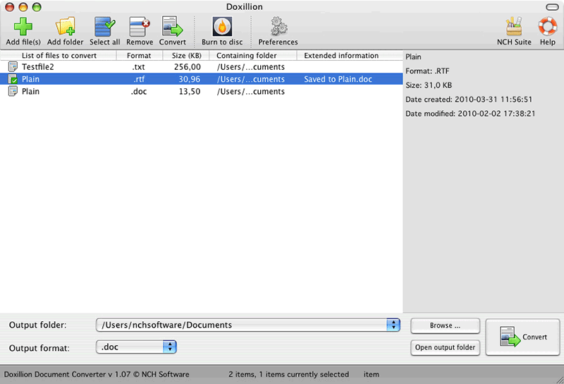 Doxillion Document and PDF Converter Free Mac 2.68