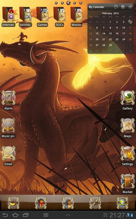 Dragon Theme for Tablets GO 1.01
