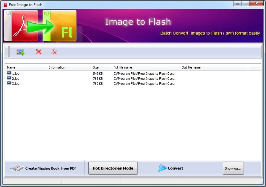 Dreamsoft Free Image to Flash Converter 1.0