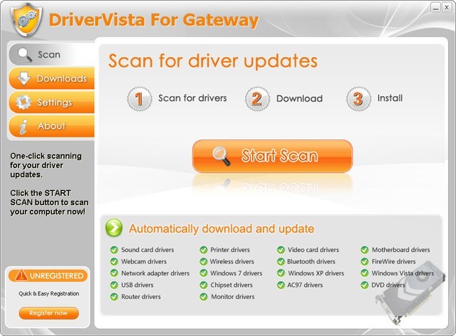 DriverVista For Gateway 3.0