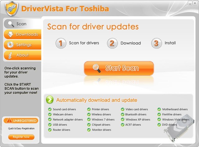 DriverVista For Toshiba 3.1