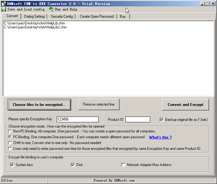 DRMsoft CHM to EXE Converter 2.0