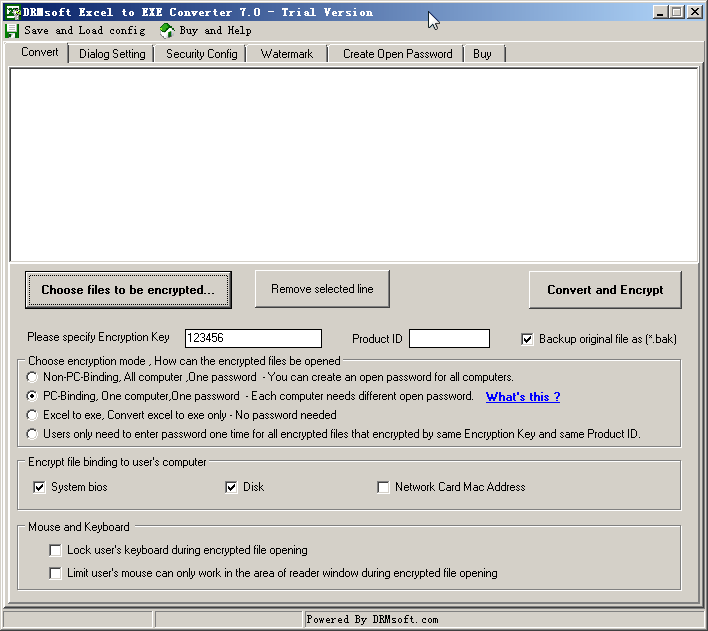 DRMsoft Excel to EXE Converter 7.0