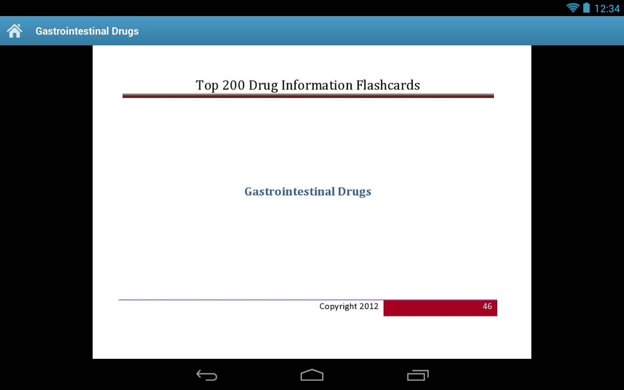 Drug Information Flash Cards 1.0