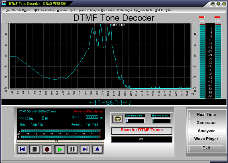 DTMF Tone Decoder 2015