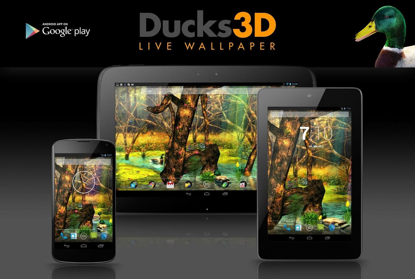 Ducks 3D Live Wallpaper FULL 1.4.2