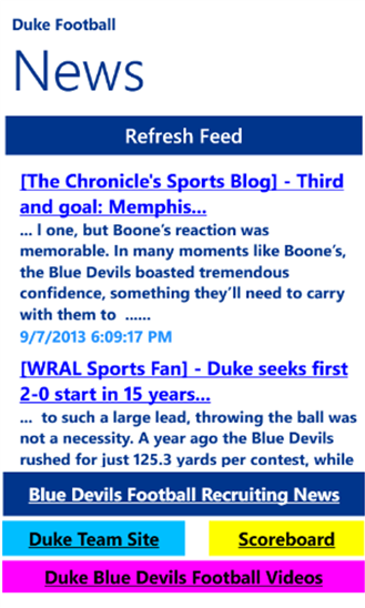 Duke Football News 1.1.0.0