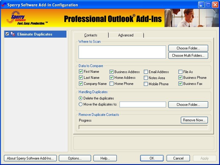 Duplicate Contacts Eliminator for Outlook 2000, 2002, 2003 4.0.4050.20832