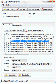 Duplicate File Sweeper 1.0.010