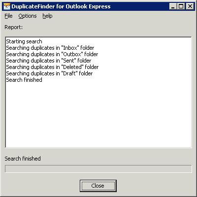 Duplicate Finder for Outlook Express 2.18