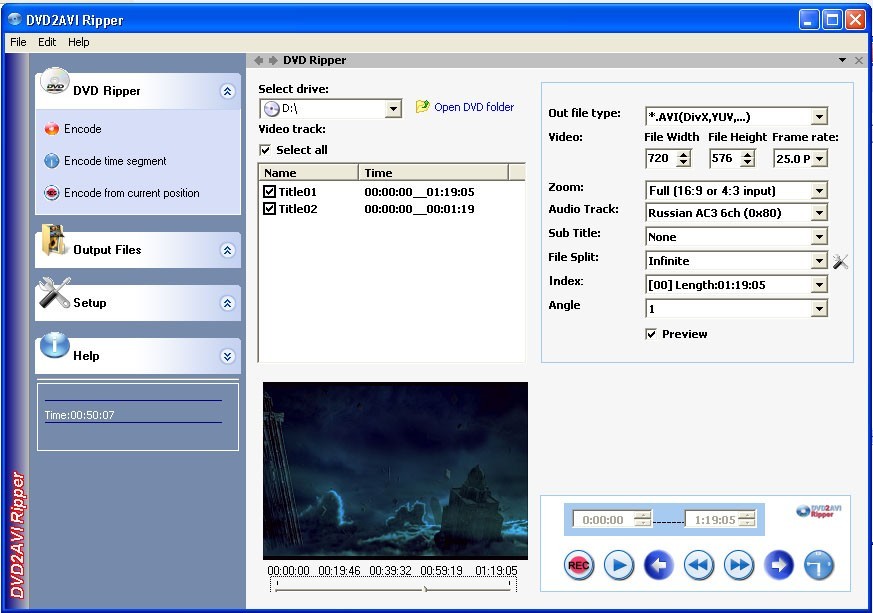 DVD2AVI Ripper 2.9.0.42