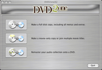 DVD2one for Mac OS X 2.4.0