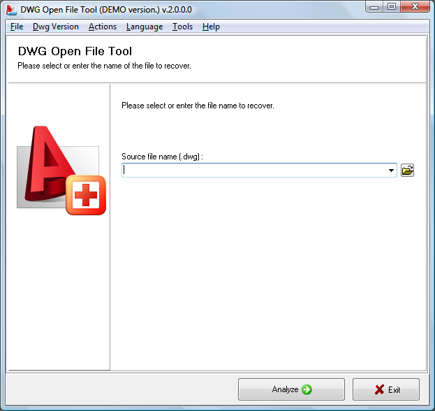 DWG Open File Tool 2.0.5.0