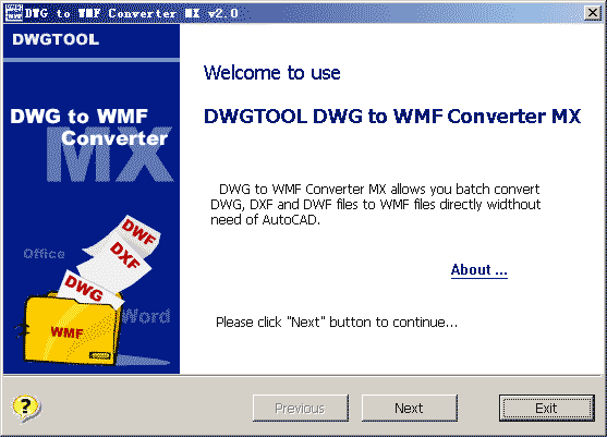 DWG to WMF Converter MX 6.7.5