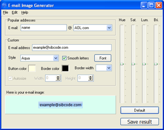 E-Mail Image Generator 2.1