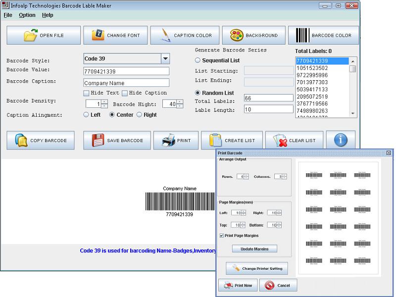 Ean Barcode Maker Software 3.0.3.3