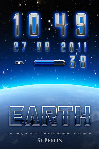 earth glow clock widget 2.16
