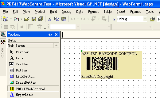 EaseData PDF417 Barcode .NET Control 3.5.0