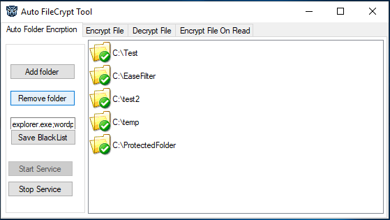 EaseFilter Auto File Encryption 5.1.8.1