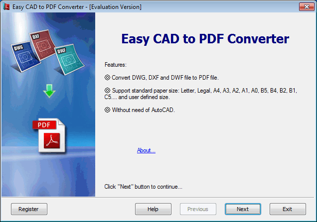 Easy CAD to PDF Converter 1.03