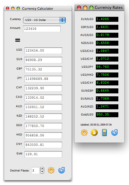Easy Currencies for Mac 1.2
