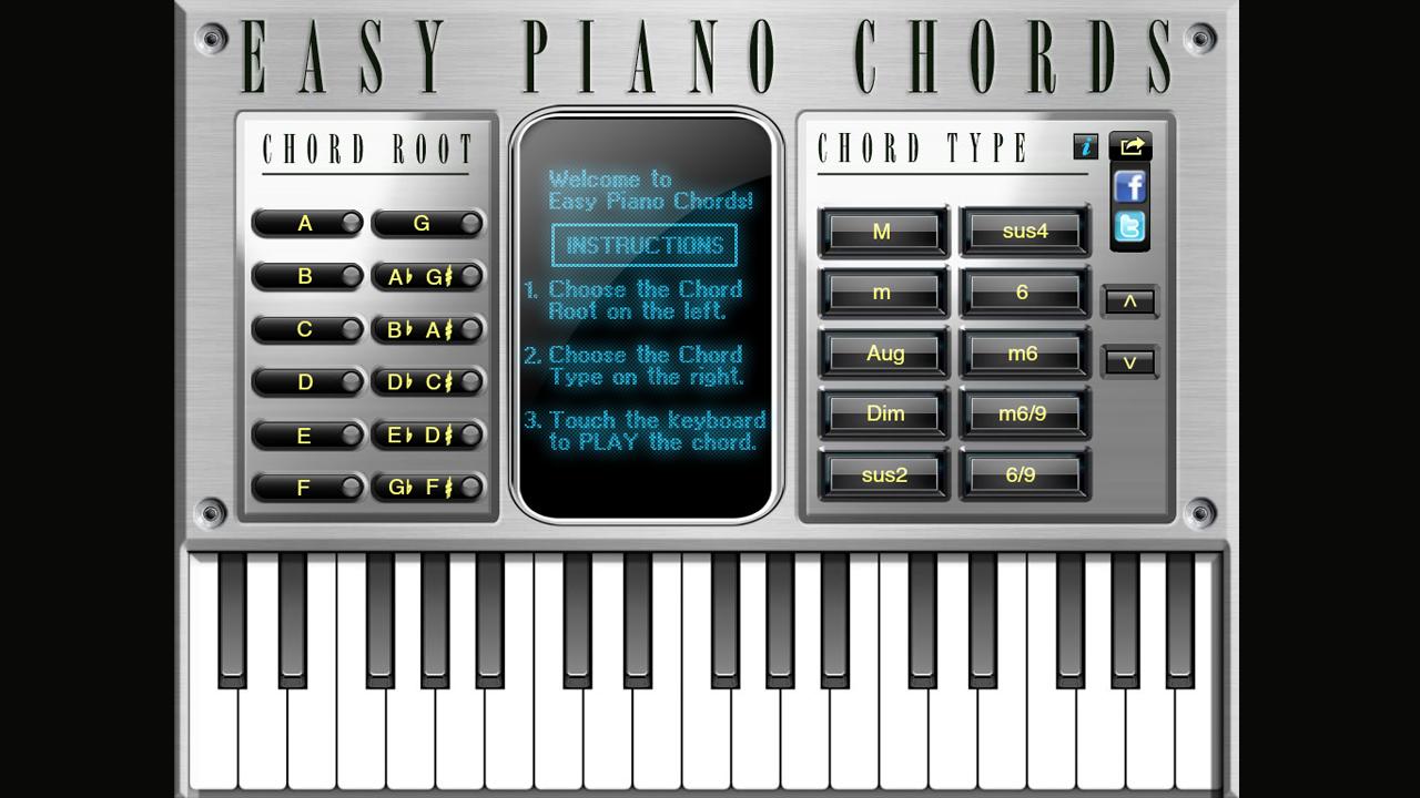 Easy Piano Chords 1.0
