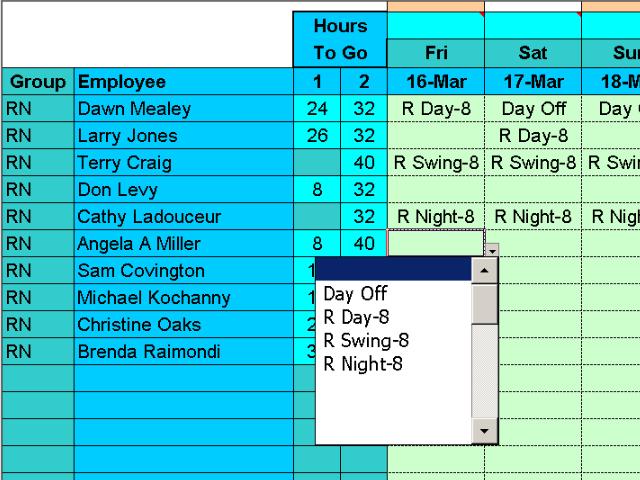 Easy Shift Scheduler for Excel 1.0
