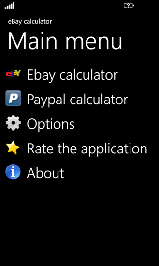 eBay calculator 1.6.0.0